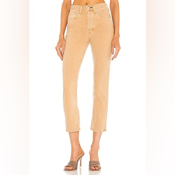 rag & bone Denim - Rag & Bone Maya high-rise ankle Jean in timeless brown